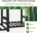 Bamworld Plant Shelf Indoor 55" Tall Bamboo Plant Shelves 5 Tier Hanging Plant - Image 4