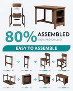 SERWALL 10-Piece HDPE Counter Height Dining Table Sets - Image 9