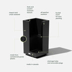 Veradek Block Series Pedestal Planter - Image 2