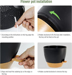 12 inch Large Self Watering Pots, Flower Plant Pots - Image 5