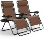 Nestl Zero Gravity Chairs Set of 2, Patio Lounge Chair Outdoor by Nestl