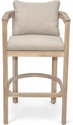 Christopher Knight Home Kuart Acacia Wood Outdoor Bar Stool Set of 2 - Image 6