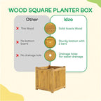 Idzo Acacia Wood Flower Planter Box - Image 7