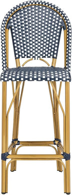 Safavieh PAT4008A Collection Ford Navy and White Indoor/Outdoor Stacking French by SAFAVIEH