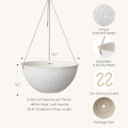 LA JOLIE MUSE Large Hanging Planters - Image 2