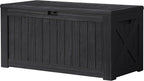Devoko 120 Gallon Deck Box Resin Outdoor Storage Box Waterproof by DEVOKO