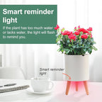 7.8 Inch Planter Pot with Solid Wood Legs, Self Watering Planter Pots with - Image 3