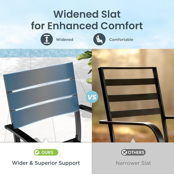 PHI VILLA 5 Pieces Outdoor Dining Set - Image 7