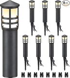 SUNVIE 8-Pack Low Voltage Pathway Lights 3W LED Landscape Pathway Lighting by SUNVIE