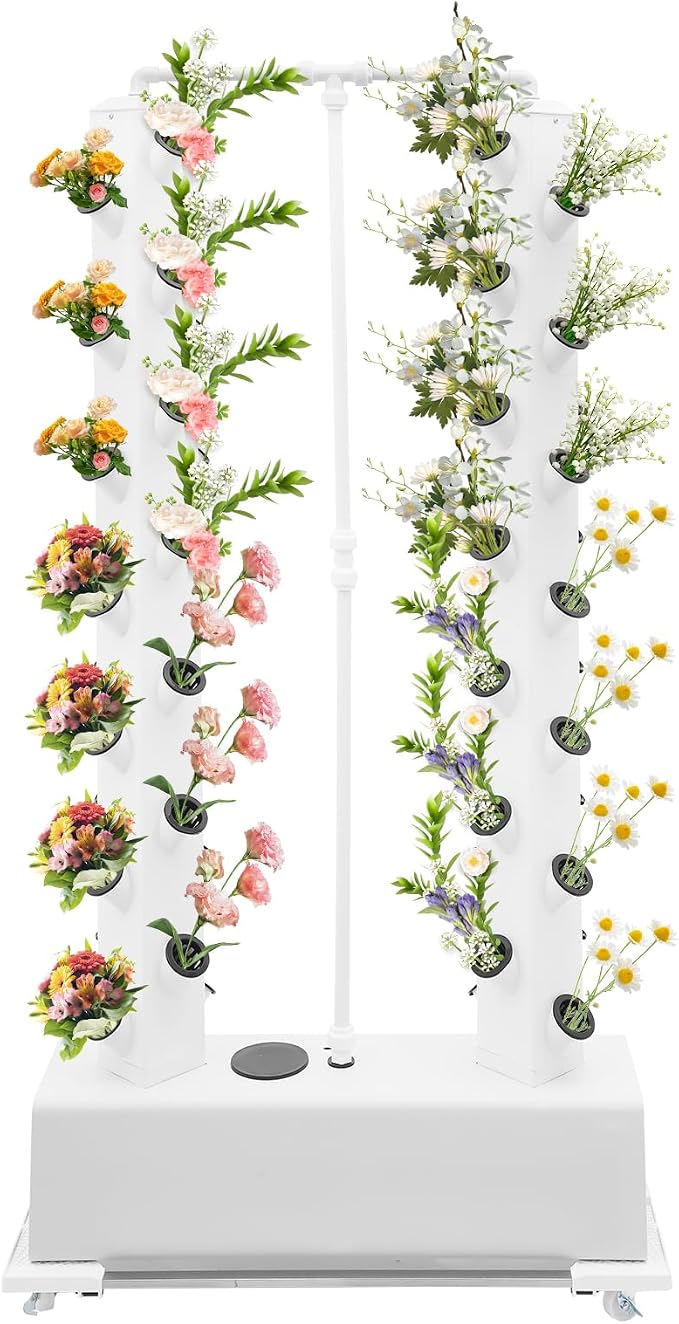 Hydroponic Growing System Kit, 56-Plant Hydroponic Tower Indoor Herb Garden by Unknown