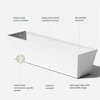 Veradek Pure Series Window Box Planter - Image 3