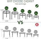 CADANI 5 Pack Metal Plant Stands - Image 3