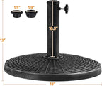 Yaheetech 22 lbs Outdoor Umbrella Base, Heavy Duty Market Umbrella Base Stand - Image 3