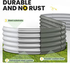 Galvanized Raised Garden Bed 8x2x1.5 FT, Oval Metal Raised Garden Bed Outdoor - Image 6