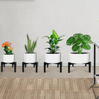 2 Pcs Heavy Duty Adjustable Metal Plant Stand - Image 3