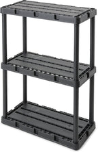Gracious Living 3 Pack Light Duty Storage Shelves, Knect-A-Shelf 3-Shelf - Image 7