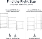 Amazon Basics 3-Shelf Heavy Duty Adjustable Wire Shelving Storage Rack on 2" PP - Image 5