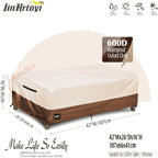 JinHrtoyi Patio Coffee Table Cover, 42Wx26Dx16H Inches 100% Waterproof Heavy - Image 2