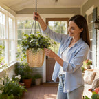 QCQHDU Self Watering Hanging Pots, 2 Pack 7.2 Inch Hanging Planters - Image 2