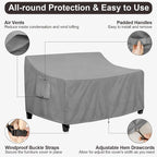 PureFit Outdoor Couch Cover Waterproof Patio Sofa Furniture Covers, 2-Seater - Image 5