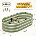 KING BIRD Raised Garden Bed Kit 2025 Upgraded 10-Minute Assembly Galvanized - Image 4