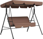 Outsunny 3-Seat Outdoor Patio Swing Chair by Outsunny
