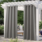 NICETOWN Patio Outdoor Curtain Waterproof, Thermal Insulated Stainless Steel by NICETOWN