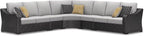 Signature Design by Ashley Beachcroft Curved Modern 5-Piece Outdoor Sectional by SignatureDesignbyAshley