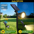 Solar Spot Lights Outdoor Waterproof, 18 LED Solar Powered Landscape Lighting - Image 3