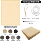 Artpuch 90% Sun Shade Cloth, 12 x 12 FT Pergola Shade Cover Canopy - Image 7
