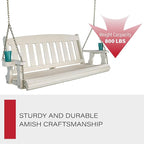 Amish Casual Heavy Duty 800 Lb Mission Treated Porch Swing - Image 8