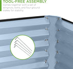 Best Choice Products 6x3x2ft Outdoor Metal Raised Garden Bed, Deep Root Box - Image 5