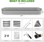 Galvanized Metal Raised Garden Bed Kit - Image 6