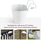 Dahey 4 Pcs Metal Iron Hanging Flower Pots - Image 6