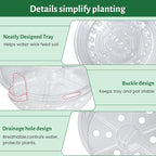12 Pack 6.5 Inch Clear Self Watering Plant Pots - Image 5