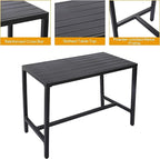 5-Piece Outdoor Patio Bar Set, Bar Height Patio Dining Set, Weather-Resistant - Image 3