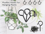 PlusRoc 20 Pack Ceiling Hooks for Hanging Plants Outdoor String Lights Heavy - Image 3