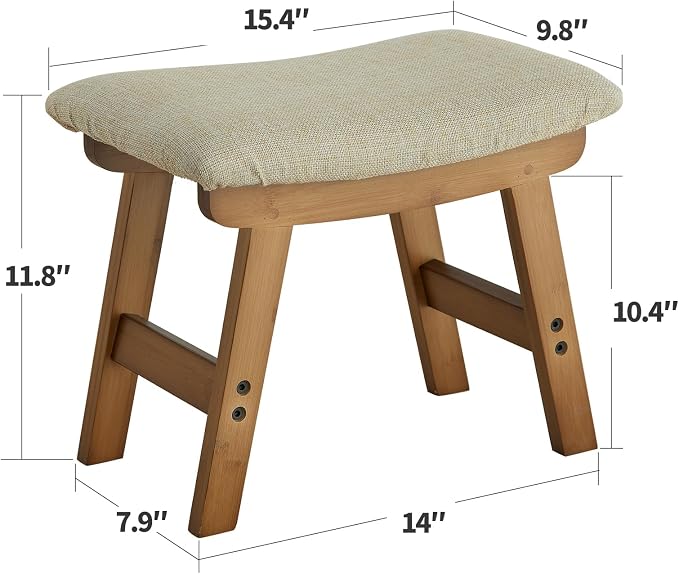Foot Stool Ottoman Foot Rest Under Desk, Small Stool - Image 3