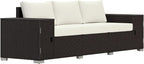 Outsunny 3 Seater Wicker Sofa by Outsunny