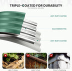 8×3×1.4FT Galvanized Raised Garden Bed Outdoor, Metal Raised Garden Bed Kit - Image 7