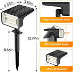 Fabrito Color Changing Solar Spot Lights Outdoor 4 Pack, Auto On/Off RGB - Image 9