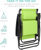 Best Choice Products Folding Zero Gravity Outdoor Recliner Patio Lounge Chair - Image 8