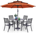 PHI VILLA Outdoor Dining Set 6 PCS by PHIVILLAThepioneerofcomfortablehouseholdsupplies