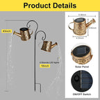 Solar Watering Can Lights Outdoor, IP65 Waterproof Garden Decor Solar Garden - Image 5