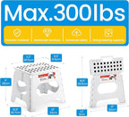 ACSTEP Folding Step Stool for Adults and Kids 11 Height Lightweight Plastic - Image 4