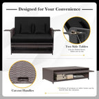 HAPPYGRILL Patio Rattan Wicker Daybed - Image 5