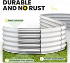 Galvanized Raised Garden Bed 8x2x1.5 FT, Oval Metal Raised Garden Bed Outdoor - Image 7