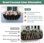 Riare 6 Pack 36 Inch Black Felt Window Box Liners- Fabric Trough Planter Basket - Image 4