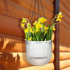 Maxcheck 4 Pcs Self Watering Hanging Planters Indoor Gift 6.5'' 4.5'' Hanging - Image 4