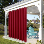 BONZER Outdoor Curtains for Patio Waterproof Thick Privacy Wide Grommet Light - Image 7